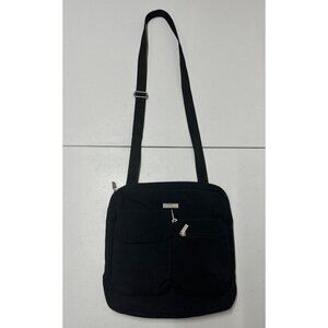 Baggallini Canyon Bag Crossbody Black Nylon Water Resistant Cell Pocket Travel